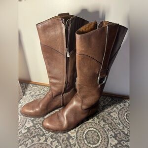 Size 9 Ariat brown leather tall boot